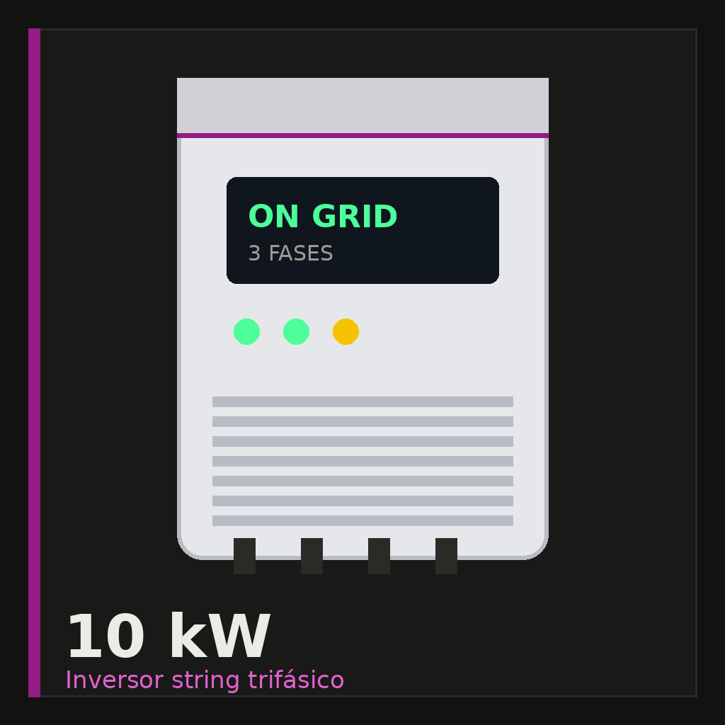 Inversor string 10 kW trifásico