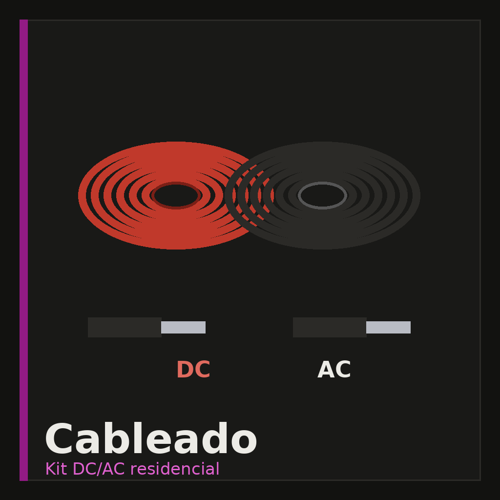 Kit cableado DC/AC residencial