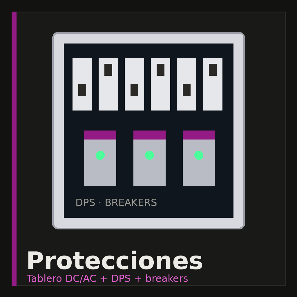 Tablero DC/AC + DPS + breakers